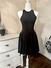 NWOT Lululemon Black Tea Length Dress w Back Zipper Sz 4