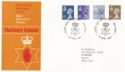 1981 11½p, 14p, 18p & 22p Northern Ireland Definitive - Belfast H/S FDC