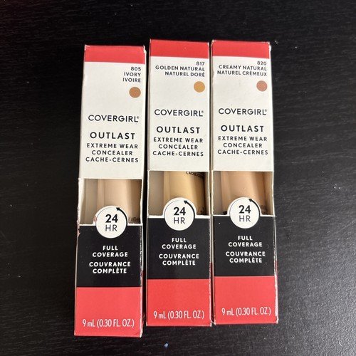 Cover Girl OUTLAST Extreme Wear Concealers Pack Of 3 - Picture 5 of 5