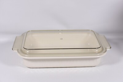 Rubbermaid Microwave Cookware  2 QT Rectangular Casserole 7'' x 11'' w/Lid Vintage