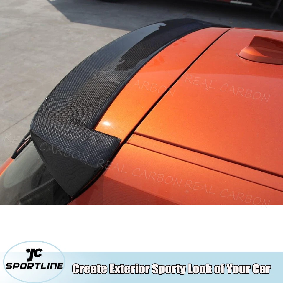 Ajuste para BMW 1 Series F20 2012-2014 Spoiler traseiro teto janela asa fibra de carbono  - Imagem 3 de 4