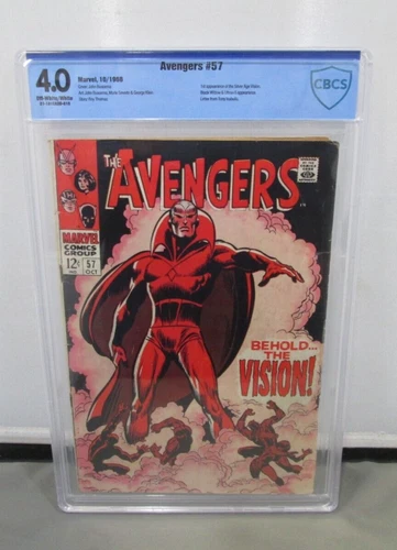 Marvel Comics 1968 Avengers #57 1st Vision Black Widow Ultron-5 CBCS 4.0 *