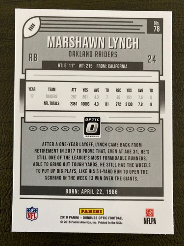 ( U SELECT CARDS ) 2018 FOOTBALL DONRUSS OPTIC SINGLES 🔽 - Picture 69 of 82
