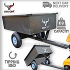 Quad ATV Mower Tipping Trailer  Iron Ox  EQUESTRIAN MOWER TRAILER  STABLES