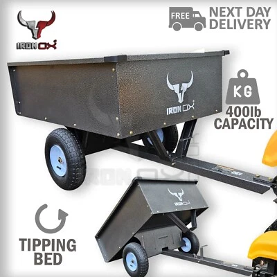 Quad ATV Mower Tipping Trailer | Iron Ox® | EQUESTRIAN MOWER TRAILER | STABLES