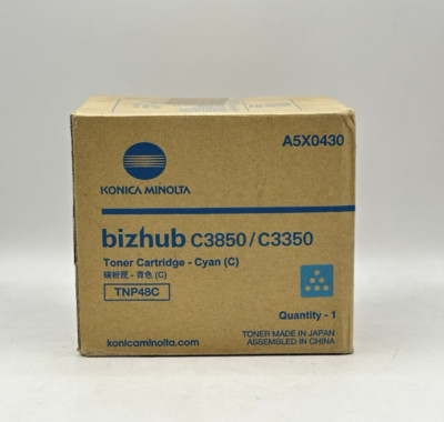 Konica Minolta A5X0430 (TNP48C) Cyan Toner Cartridge