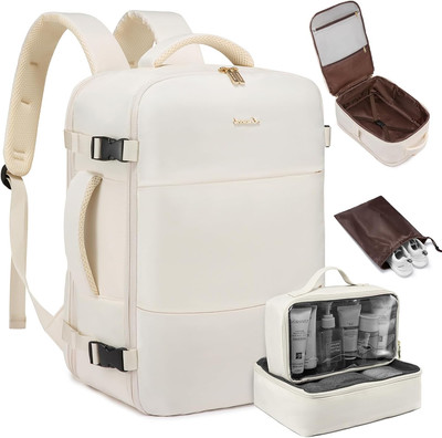 LOVEVOOK Travel Backpack for Women,35L Carry on Backpack Flight Approved with 3 
