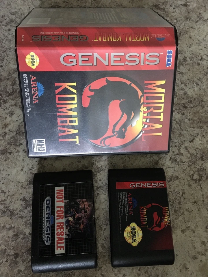 Mortal Kombat (Sega Genesis 1993) + FREE BONUS! STREETS OF RAGE NFR RARE VINTAGE - Image 2 of 4