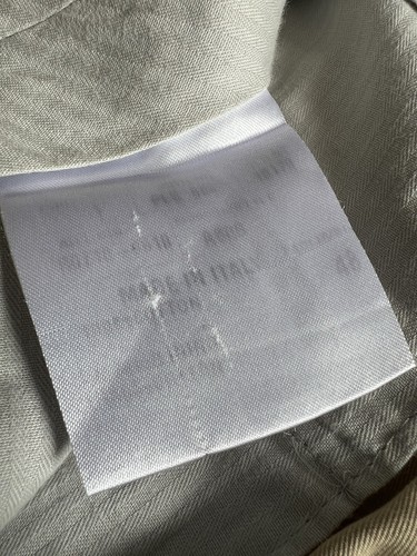 Italian Chinos 33 29 Beige EU48 Made Italy Pal Zileri Zegna Style Label Faded - Picture 12 of 13
