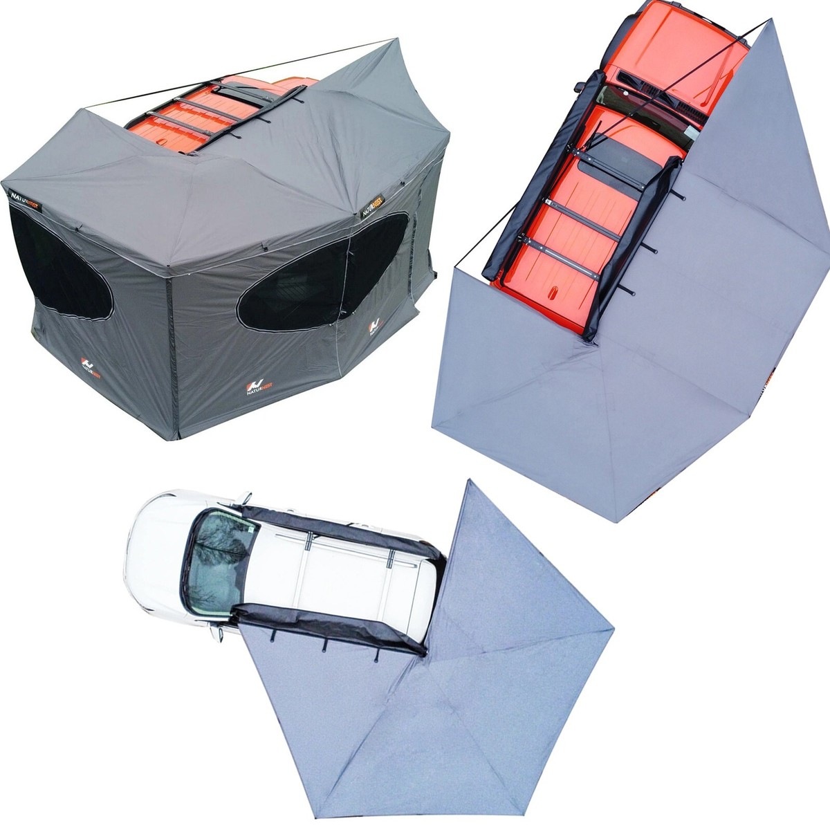 Naturnest 270 Car Side Awning Rooftop or Awning Room Camping