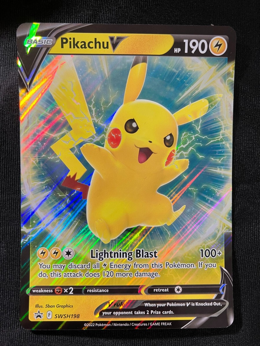Pokemon - Pikachu V - Ultra Rare - JUMBO - Black Star Promo
