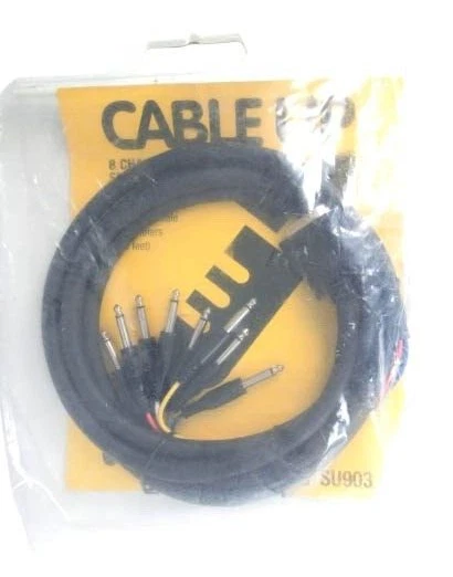 Cable Up SU903 dB25 x 8, 1/4in TS 3M(9.84ft) - New Old Stock, Free Shipping - Image 4 of 4