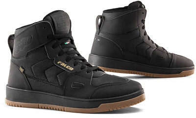 Falco Harlem Urban Sneaker Motorcycle Riders Protective Boots Black