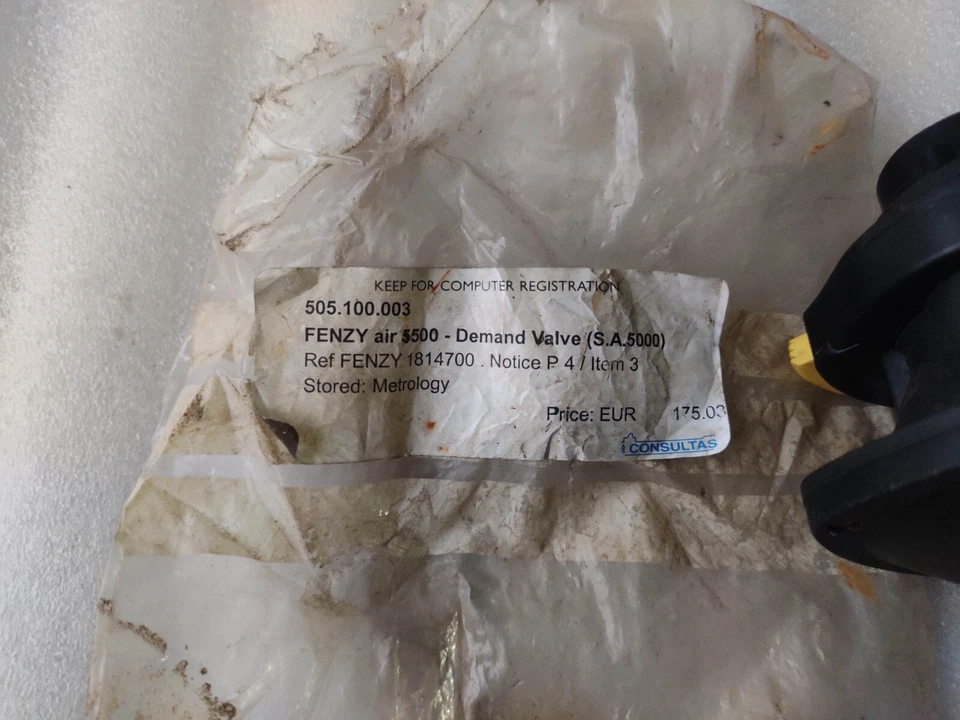 FENZY - SCBA - DEMAND VALVE Made In France - Photo 3/4