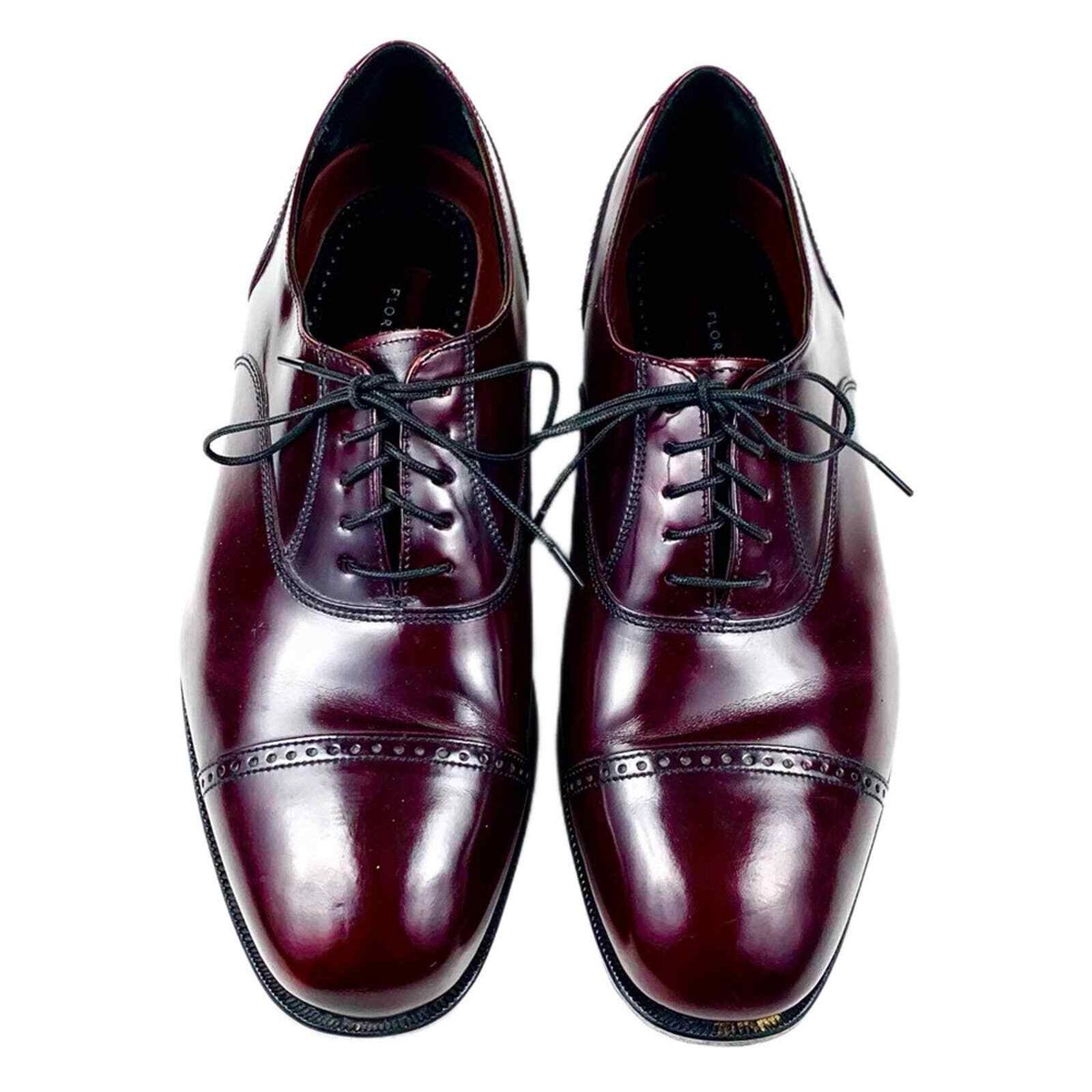 Florsheim Mens Lexington Cordovan Leather Cap Toe Oxfords Oxfords Size 9… Florsheim Men main image 2
