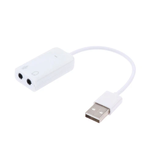 7.1 External USB Sound Card Jack 3.5mm USB Audio Adapter Earphone Micphone Sound