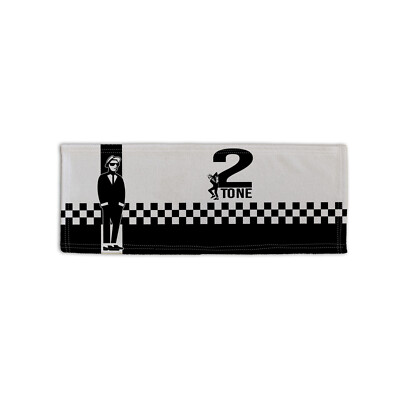 Black & White Ska 2 Tone Design Microfaser Bar Handtuch Man Cave Pub Biermatte