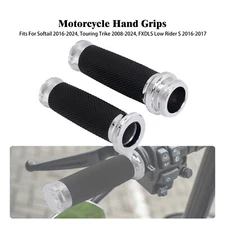 Chrome Electronic Throttle 1" Hand Grips For Harley Touring Electra Glide 08-24