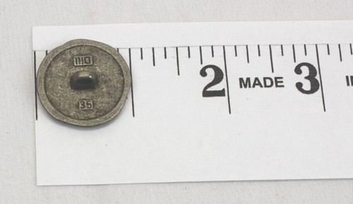 Dill Button of America Edelweiß Schaftknopf Vollmetall Antik Dose 30,25,20 mm - Bild 4 von 5