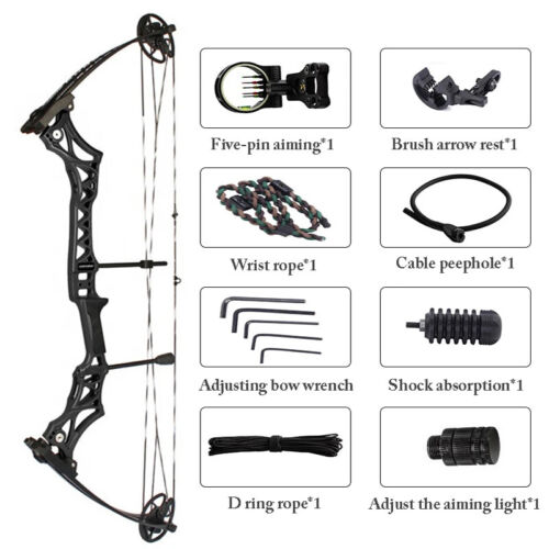 M108 Compound Bow 30-55lbs Compound Bow Archery Suit for Outdoor Archery - Picture 3 of 41