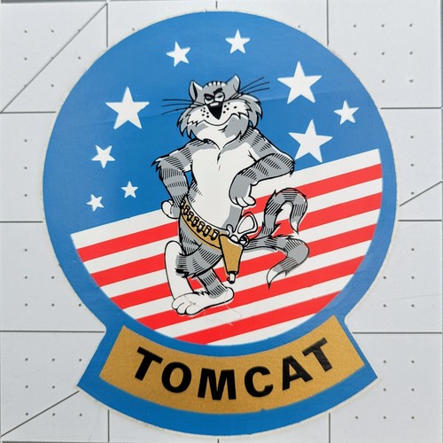 Vintage Grumman F-14 Tomcat Decal 3-1/4" x 3-7/8" Sticker