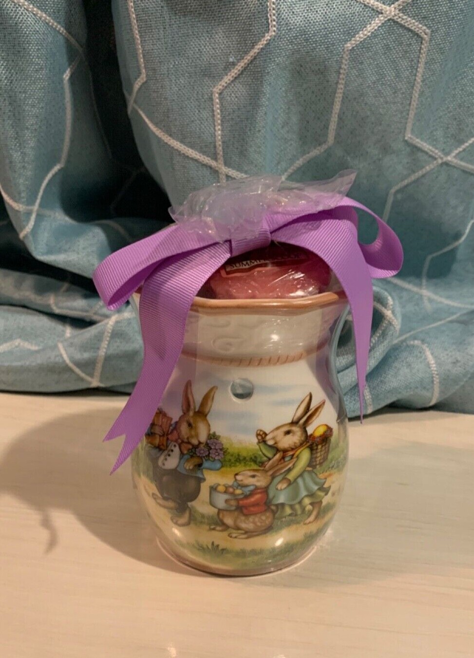 **VTG Yankee CandleTart Candle WarmerEaster EggsBunny RabbitsFarm
