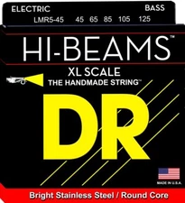 DR LMR5-45 Hi Beam BASS Guitar Strings 45-125 medium gauge 5 string XL scale