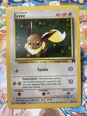 Eevee イーブイ ポケモンカード Team Rocket 55/82 Pokémon TCG Eevee Team Rocket 55/82 Regular Unlimited Common | eBay