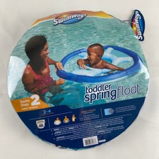 SwimWays toddler spring float sun canopy 2-4 years blue infant toddler pool