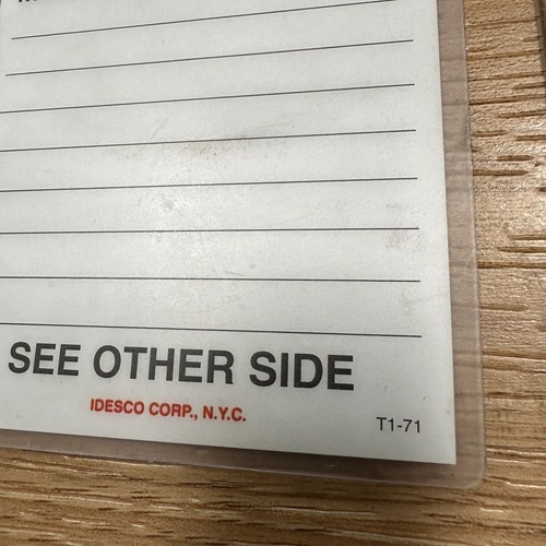 Idesco Safety T1-71 Lockout Tags (Pack of 6) Danger Do Not Operate w Zip Ties - Picture 2 of 4