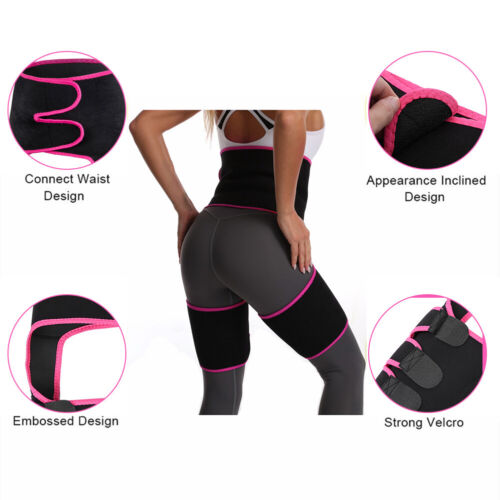 Cinturón adelgazante 3 en 1 para mujeres quema grasa abdomen caderas entrenador de piernas ajustable con GOF - Imagen 1 de 18
