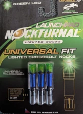 Universal LaunchPad Nockturnal Crossbow Half Moon Green Lighted Nocks