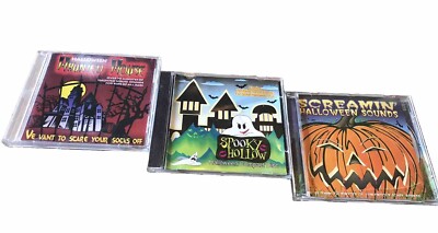 Spooky Hollow, Halloween Haunted House & Screamin  Halloween Sounds 3 CD/200 Min