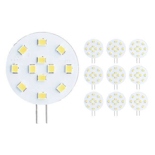 10X Led Lampe G4 Warmweiß 3W / 20W 200Lm GU4 Leuchtmittel 12V Stiftsockel Sebson-image
