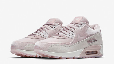 Nike Air Max 90 LX Retro Zoom Suede Pink Zoom Sport Running Shoes Women Shoes 898512-600 