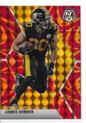 James Conner REACTIVE ORANGE SP 2020 Panini Mosaic Pittsburgh