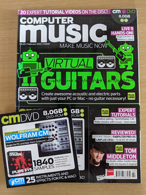 Computer Music Magazine Issue 187 (Feb 2013, Virtual Guitars Tom Middleton, DVD)
