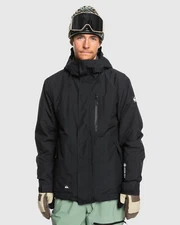 Quiksilver Men's Mission Gore-Tex Snow Hooded Jacket in Black