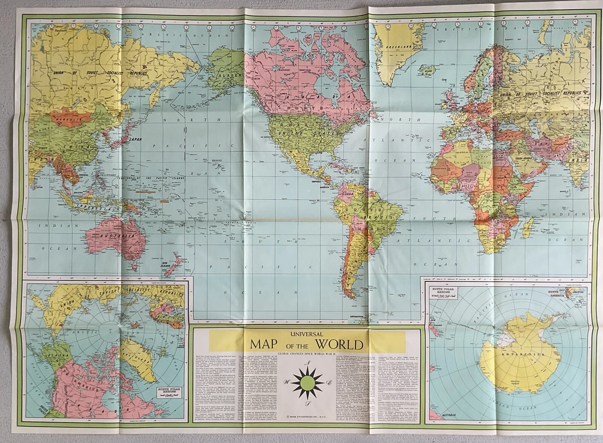 World Antique Maps 1950-1959 for sale | eBay