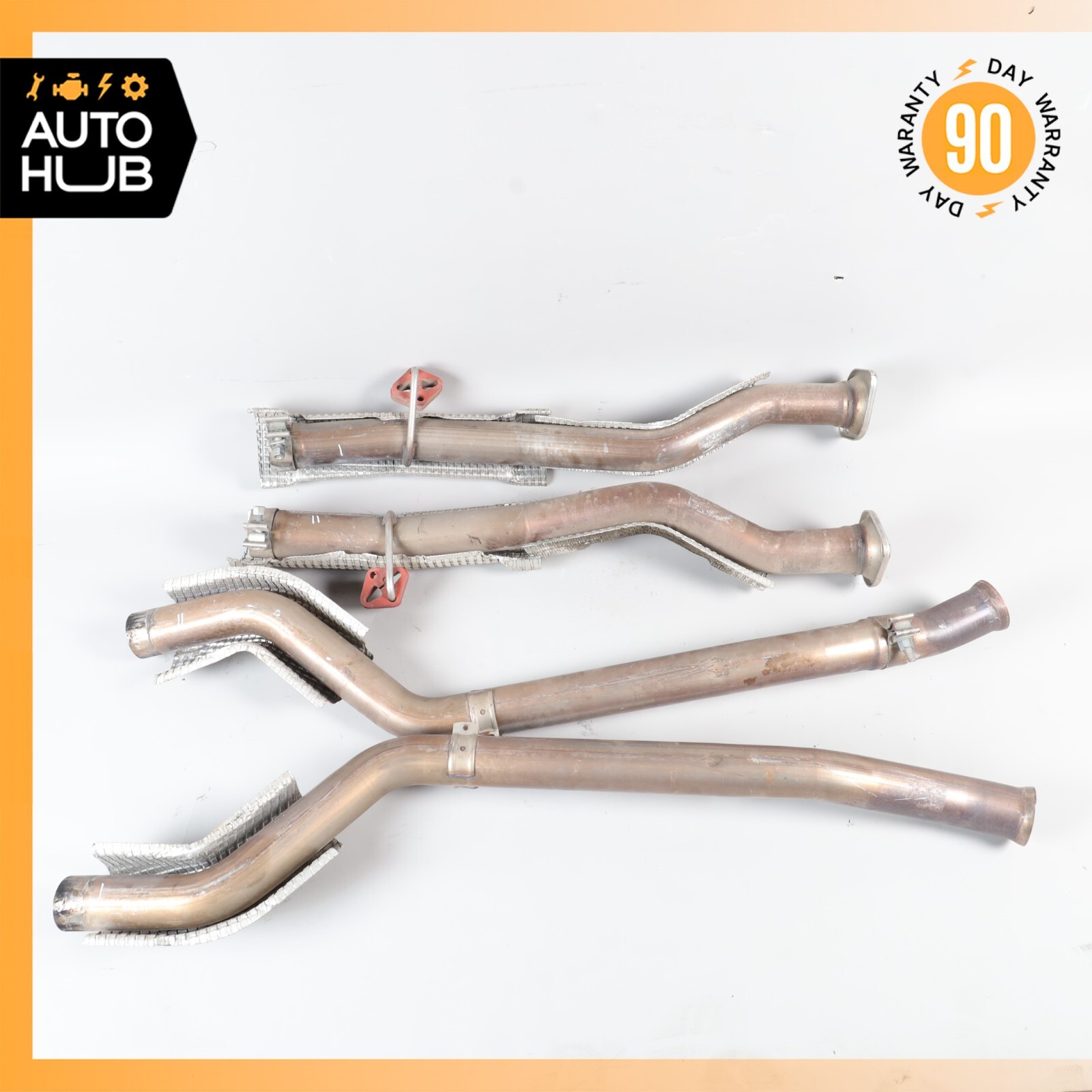 13-16 Aston Martin DB9 6.0L V12 Rear & Center Exhaust Pipes Pipe Set OEM 35k