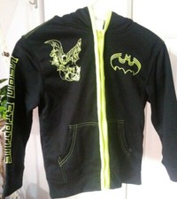 Batman Youth 7 Fleece Zippered Hoodie - Hero Status Batman Back Image