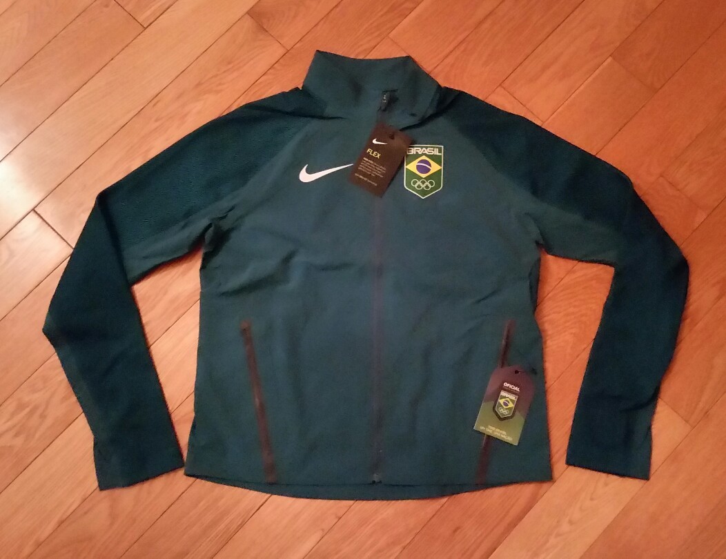 Nike Olympics Flex Team Brazil Running Zipp Jacket 807370-346