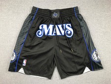 New Dallas Mavericks City version Men Black Basketball Pocket Shorts:S-2XL
