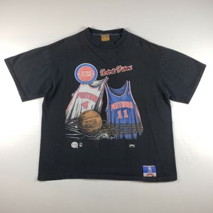 Vintage Detroit Pistons 1989 1990 Champions Shirt Thomas Dumars Nutmeg Large USA | eBay