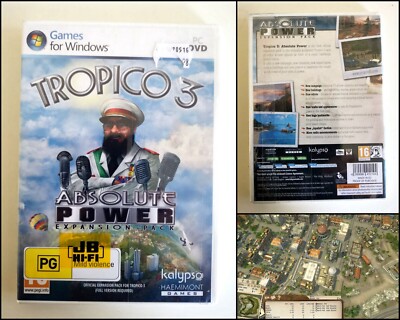 Tropico 3 Absolute Power Expansion Pack PC DVD Video Game (Brand New)