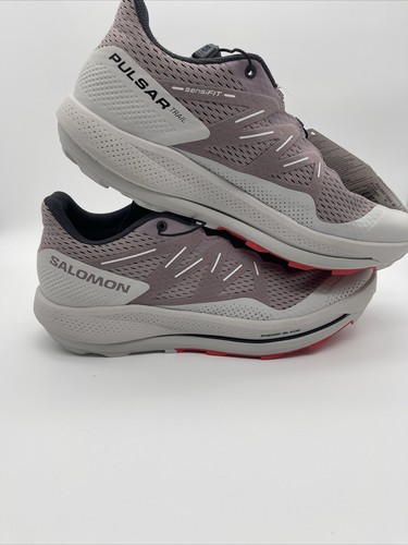 Salomon Damengröße 10 Pulsar Quail Lunar Rock mohnrot Trailrunningschuhe - Bild 4 von 11