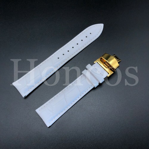 22MM LEATHER WATCH BAND STRAP FITS FOR MOVADO BOLD 3600261 DEPLOYMENT WHITE - Picture 17 of 17