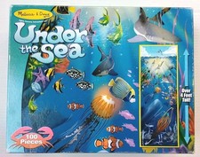 Melissa  Doug "Under the Sea" 100 Piece Extra Large Floor Puzzle 4 feet Tall