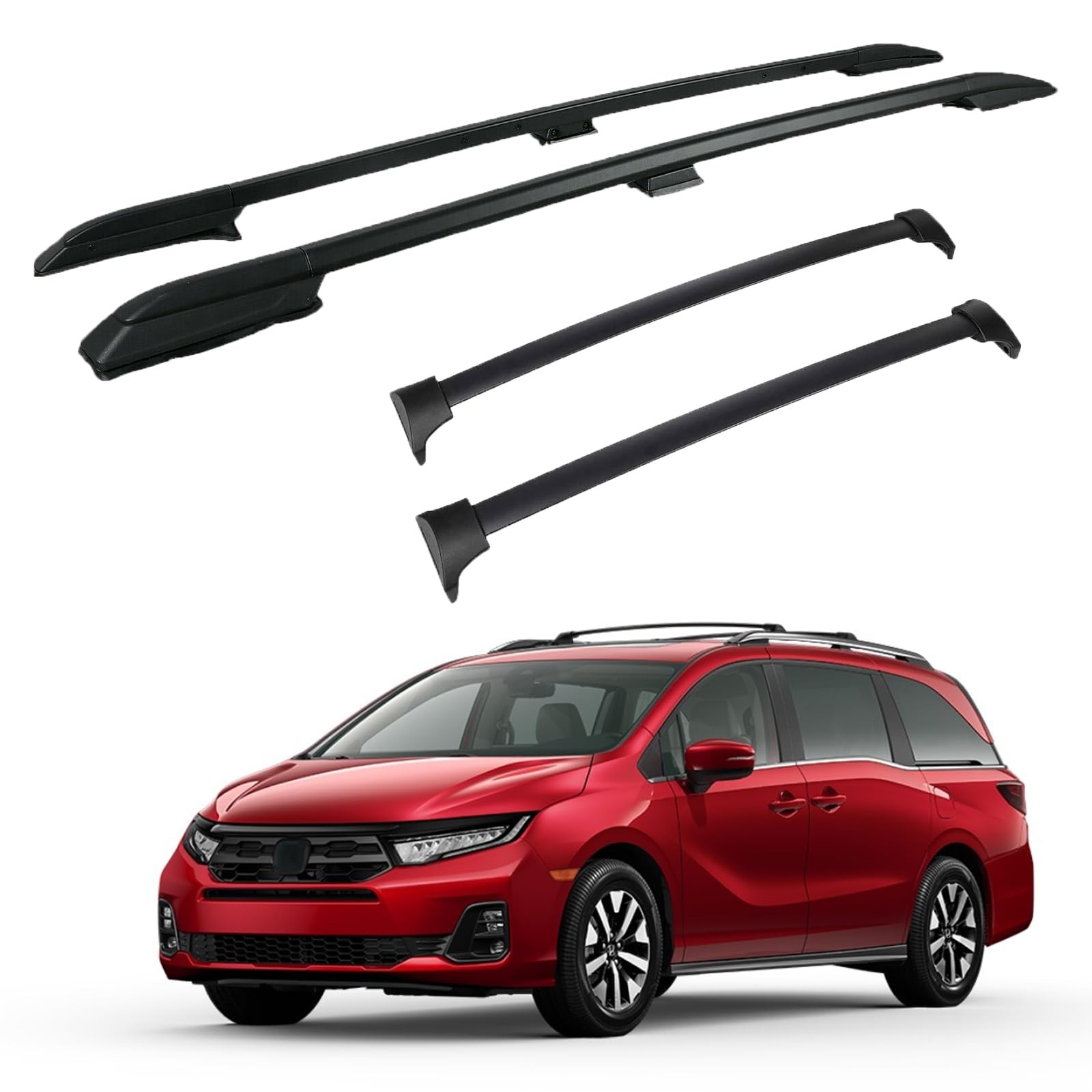 Roof Rack Cross Bars & Side Rail Kit for Honda Odyssey 2018-