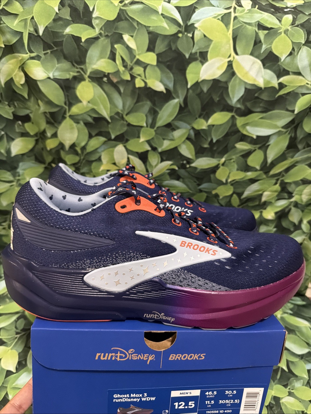 Brooks X Run Disney 2026 Ghost Max 3 WDW Men’s Size 12.5 New In Box image 3